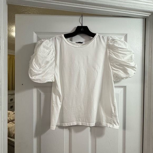 Zara Cream Casual Top - Picture 4 of 7